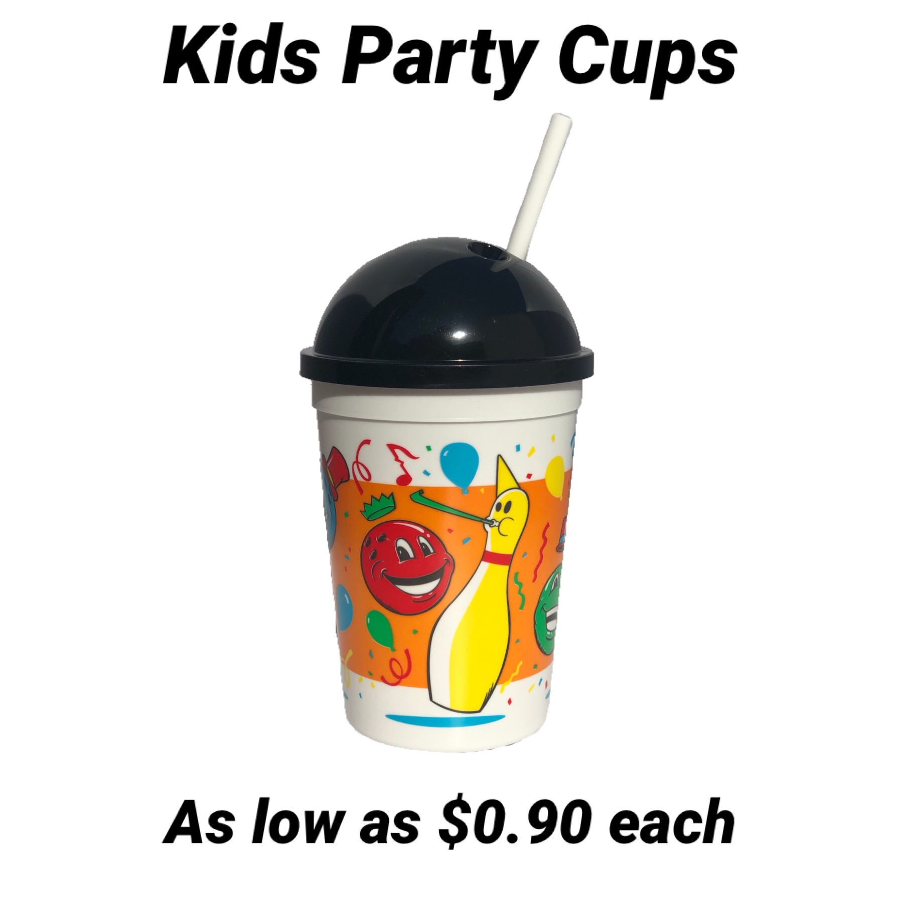 12 oz Novelty Bowling Party Cups for Kids Sierra Products Inc.