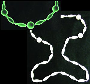 Bowling Glow in the Dark Necklaces