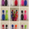 Colored Bowling Pin Bottles