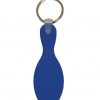 Blue Bowling Pin Key Chain