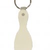 White Bowling Pin Keychain