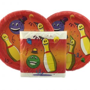 Bowling Party Plate and Napkin Pack-0