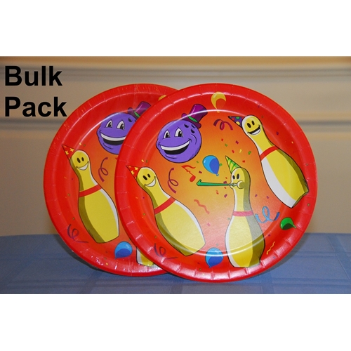 Bowling Party Plate Bulk Pack-0