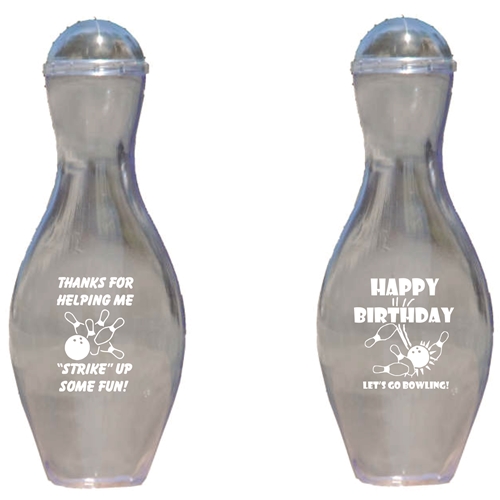 Mini Birthday Bowling Pin Candy Container