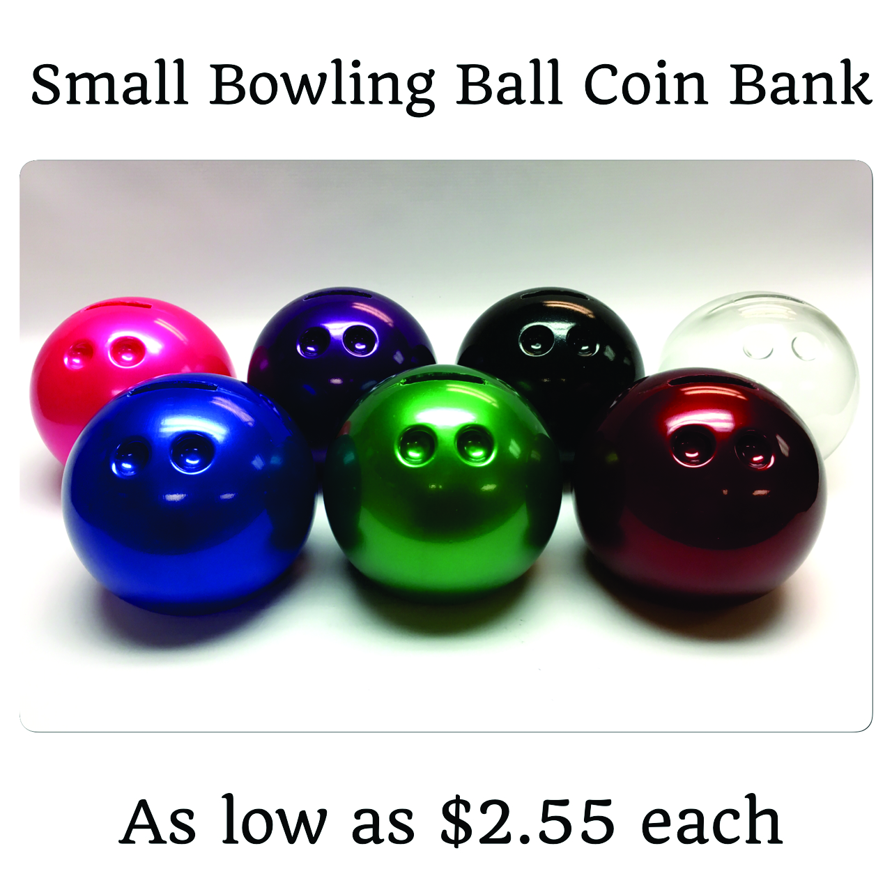 Small Bowling Ball Bank by Sierra Products Available in multiple colors
