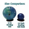 Small Bowling Ball Bank Size Comparison