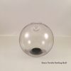 Clear Small Bowling Ball Bank Side View