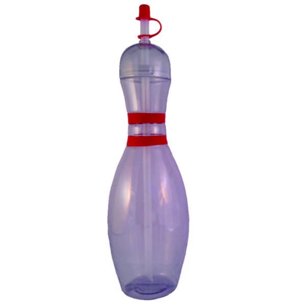 Bowling Pin Bottles Clear