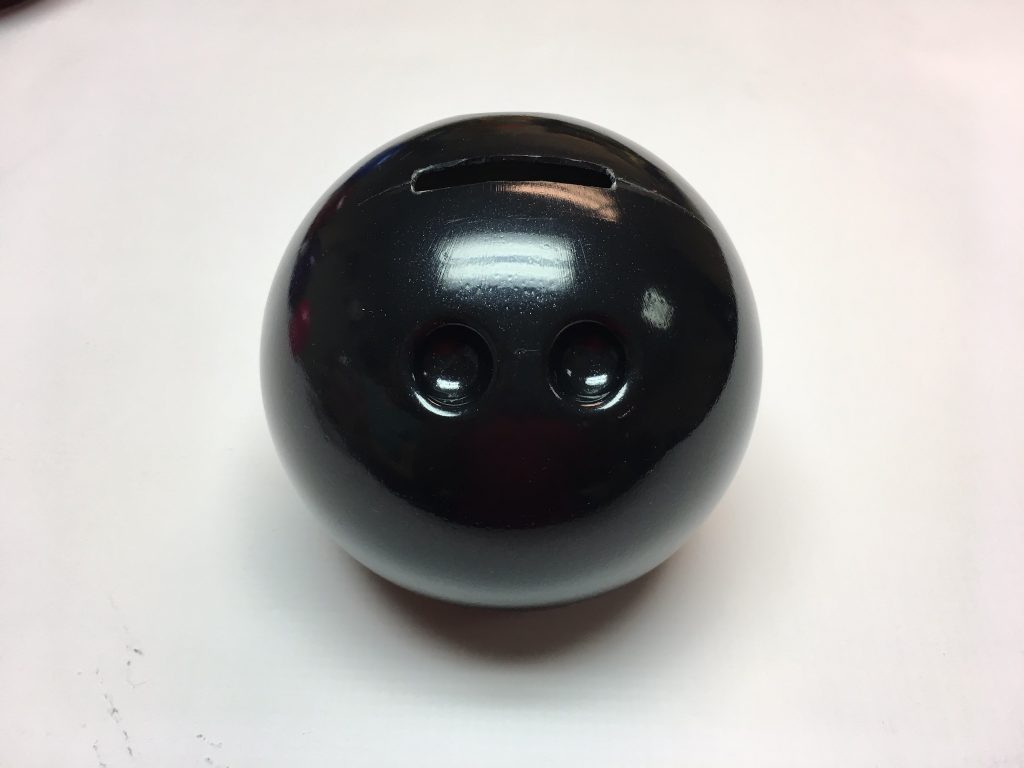 Small Bowling Ball Bank Black exclusively by Sierra Products
