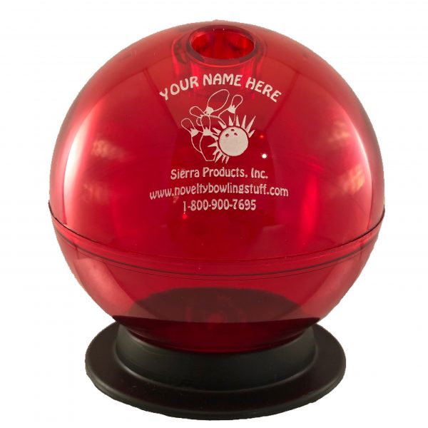 Personalized Bowling Ball Bank Red