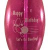 Birthday Bowling Pin Bottle Pink