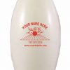 Personalized Bowling Pin Water Bottle White