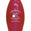 Personalized Bowling Pin Water Bottle Pink