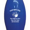 Personalized Bowling Pin Water Bottle Blue