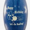 Birthday Bowling Pin Bottle Blue