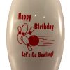 Birthday Bowling Pin Bottle White