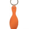 Personalized Bowling Pin Key Chains Orange