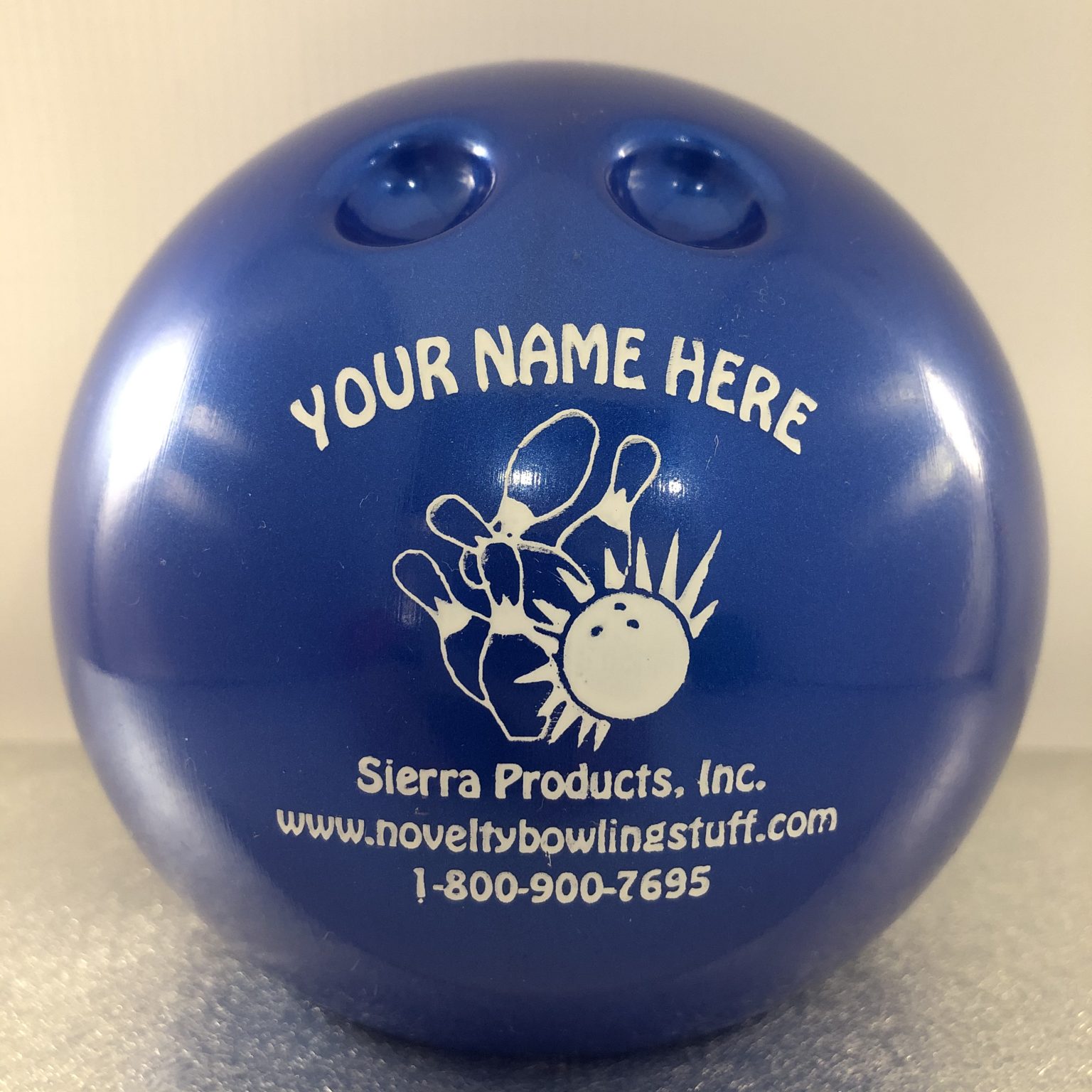 Personalized Bowling Ball Bank Blue & Party Favors Sierra Products Inc.