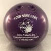 Personalized Small Bowling Ball Banks Purple
