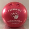 Personalized Small Bowling Ball Banks Pink