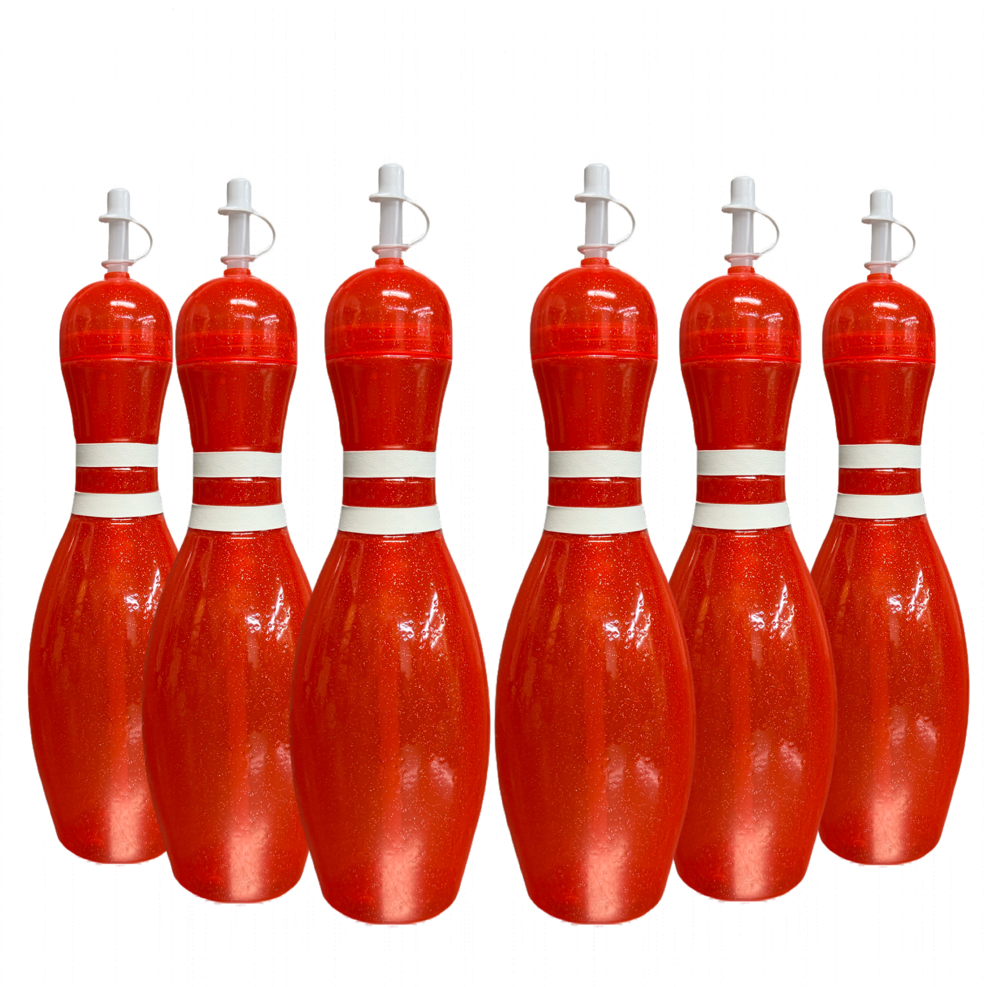 Bowling Pin Water Bottle - 6 pack – Orange