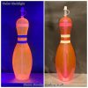 Bowling Pin Water Bottle Glow Pink