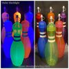 Bowling Pin Water Bottle 6 pack Assorted Colors