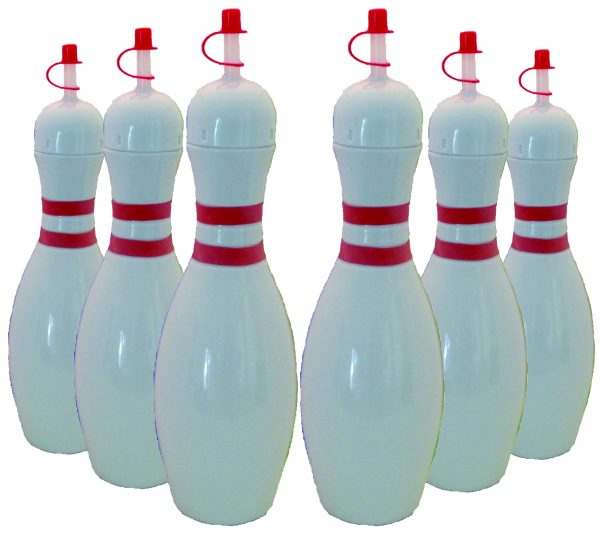 Bowling Pin Bottle 6 pack White