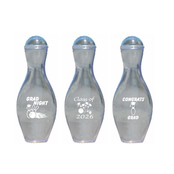Mini Graduation Bowling Pin Candy Container