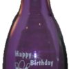 Birthday Bowling Pin Bank Purple